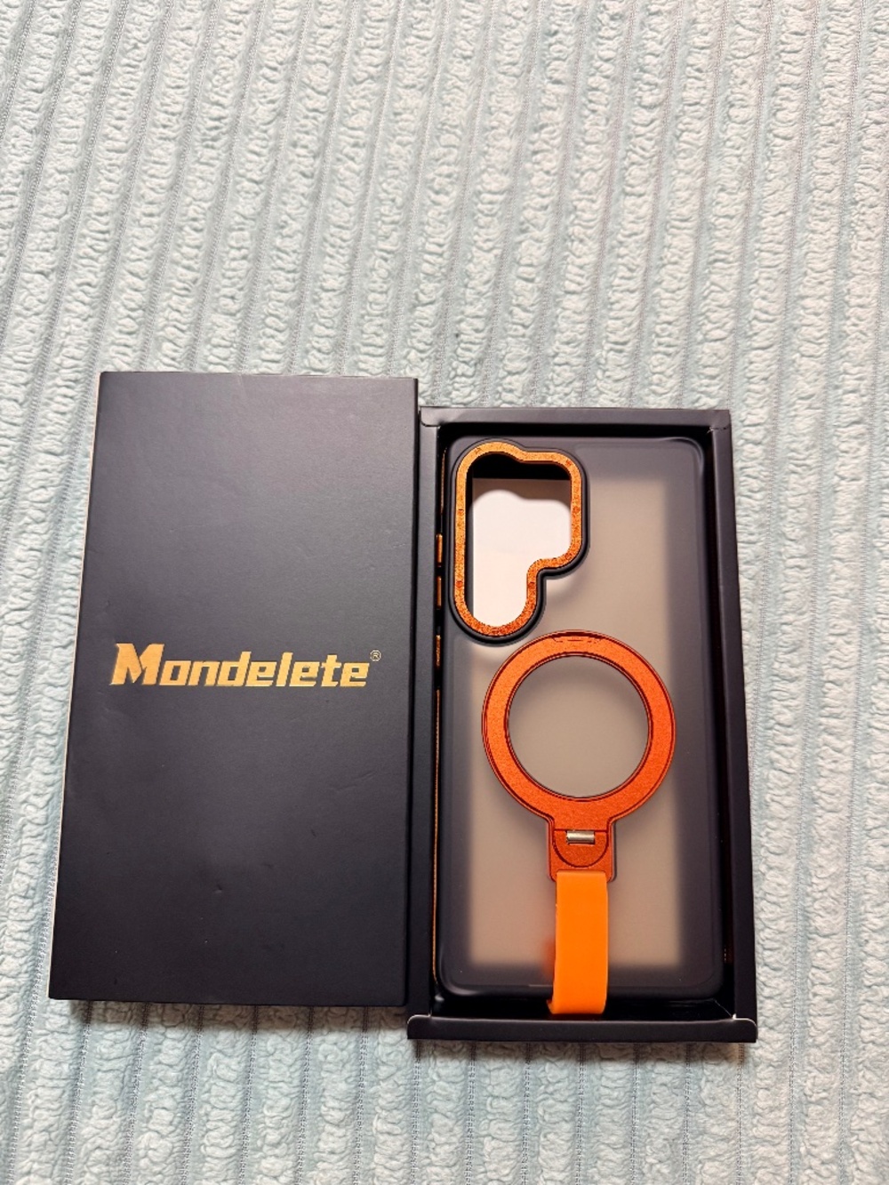 Mondelette 360° Spin Magnetic Case for Samsung Galaxy S26 Ultra – Orange